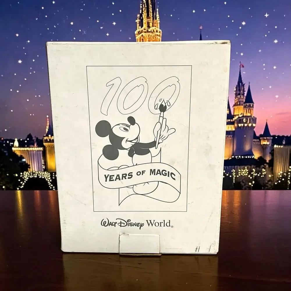 Disney World 100 Years of Magic Mickey Hinged 4x6 Photo Frame Open Box